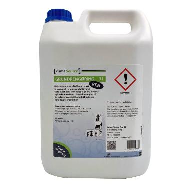 Grundrengøring Prime Source Ren 31 Allround uden Farve/Parfume 5 ltr,5 ltr/dnk