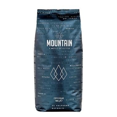 Kaffe Mountain House Blend Nr 3 1kg genanvendelig pose hele bønner,6 ps x 1 kg/krt