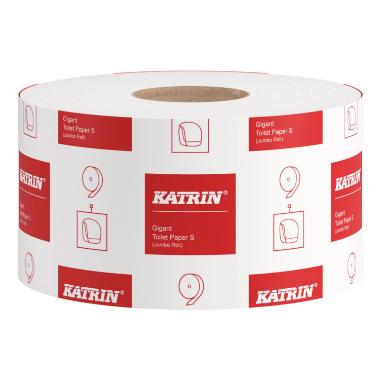 Toiletpapir Jumbo Katrin 1-lag 265 m Natur,12 rl/krt