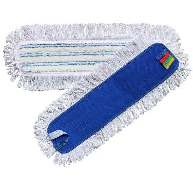 Moppe Velcro Universal Mop Max Plus 40cm Microfiber Økotex med Løkker Tør/Våd,1 stk