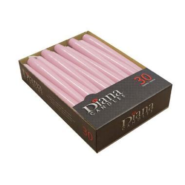 Antiklys Ø22x245 mm Brændetid 7.5 timer Perlemors Rosa,30 stk/pk