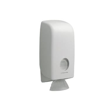 Dispenser Toiletpapir Kimberly Clark Aquarius i Ark Plast Hvid,stk