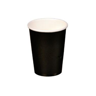 Kaffebæger Pap Ø90xH135mm 40cl 16oz Single Wall Sort