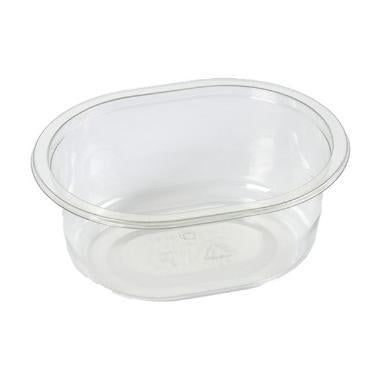 Bakke 1-rum 465 ml 140x110x55 mm Oval APET Klar,960 stk/krt