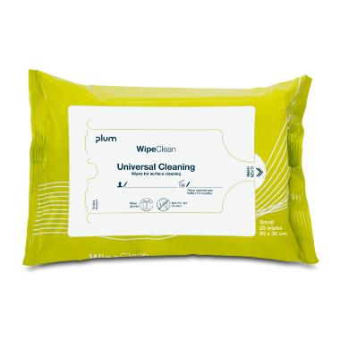 Universalrengøring Serviet PLUM Universal Cleaning wipe Small 30x20 cm Grøn,25 stk/pk