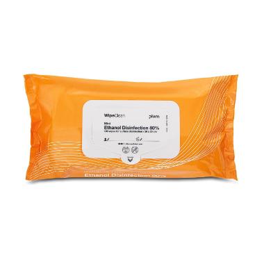 Desinfektion Serviet PLUM Ethanol Disinfection Wipe mini 20x20 cm Orange,12 pk x 100 stk/krt