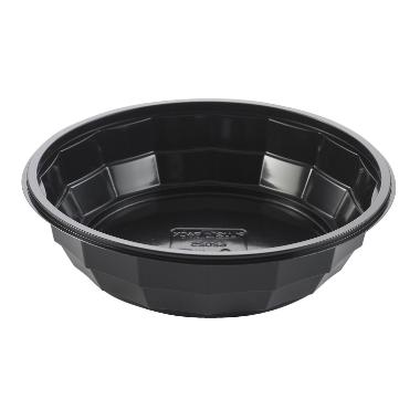 Plastskål Bowl Diamond 714ml Ø18,8x4,8cm RPET Sort,6 pk x 50 stk/krt