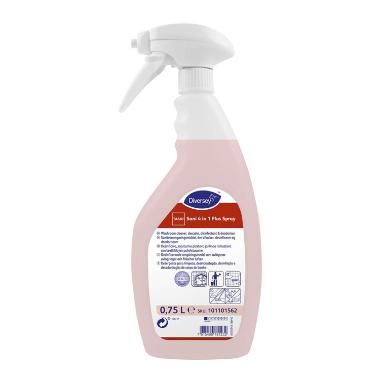 Sanitetsrengøring TASKI Sani 4-in-1 Plus Kalkfjer/Desinf/Deo Klar-til-Brug 750ml,6 fl x 750 ml/krt