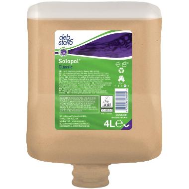 Håndrens Solopol Classic PURE Heavy Blomst t Olie/Fedt med Aloe Vera 4 ltr Brun,4 ltr/fl