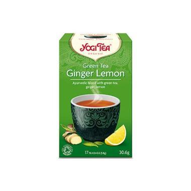 Te Yogi Green Ginger lemon 6x17 breve Økologisk (DK-ØKO-100),6 bk x 17 stk/krt