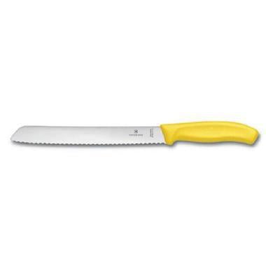 Brødkniv Classic Victorinox Fibrox klinge 21 cm Gult håndtag,stk