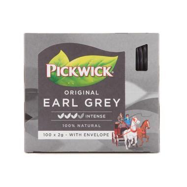 Te Pickwick Earl Grey Sort te,6 pk x 100 stk/krt