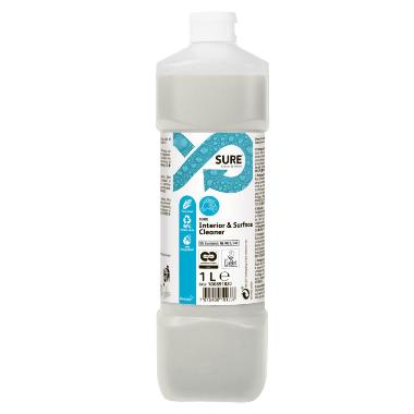 Universalrengøring SURE Interior&Surface Cleaner Plantebas. uden Parfume 1 ltr,6 fl x 1 ltr/krt