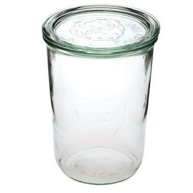 Patentglas Weck 850 ml Ø10.8x14.7 cm uden Låg Glas,stk