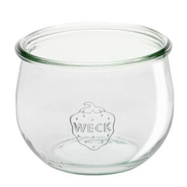 Patentglas Weck Tulip 580 ml Ø10.8x8.4 cm uden Låg Glas,stk