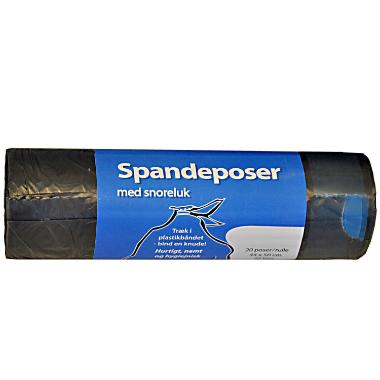 Spandepose 20ltr 440x500 mm 18 my Snoreluk MDPE Grå,20 stk/rl