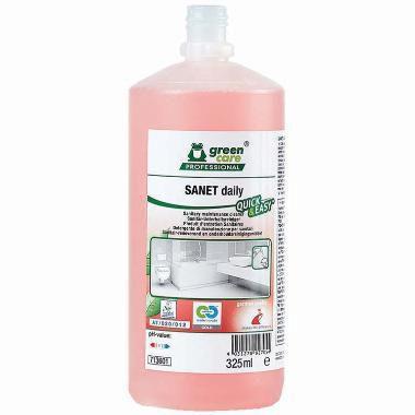 Sanitetsrengøring sur SANET Daily Quick & Easy med Parfume 325 ml Rød,325 ml/fl