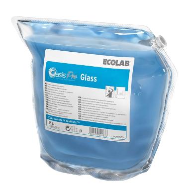 Glasrens/Universalrengøring Oasis Pro Glass med Parfume 2 ltr Blå,2 dnk x 2 ltr/krt