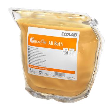 Sanitetsrengøring alkalisk Oasis Pro All Bath med parfume 2 ltr orange,2 dnk x 2 ltr/krt