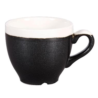 Kop Monochrome Espresso 10 cl Ø6.5x5.5 cm Porcelæn Sort,12 stk/krt