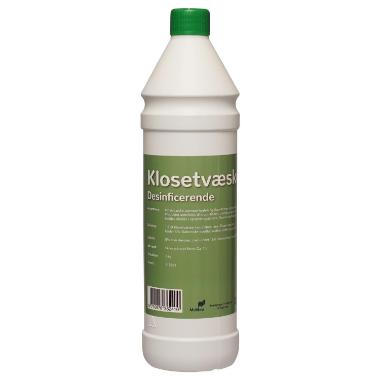 Klosetvæske kemisk lugtfjerner 1 ltr Grøn,12 fl x 1 ltr/krt