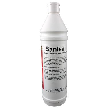 Sanitetsrengøring Iduna Sanisal Svanemærket 1 ltr,12 fl x 1 ltr/krt