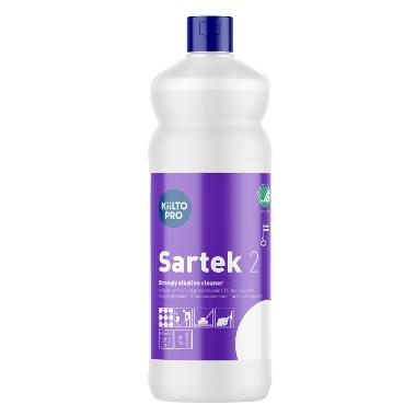 Grundrengøring Kiilto Sartek 2 Svane u parfume til olie/fedt i værksteder 1 ltr,1 ltr/fl