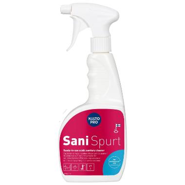 Sanitetsrengøring sur Kiilto Sani Spurt klar-til-brug m pumpe 750 ml,750 ml/fl