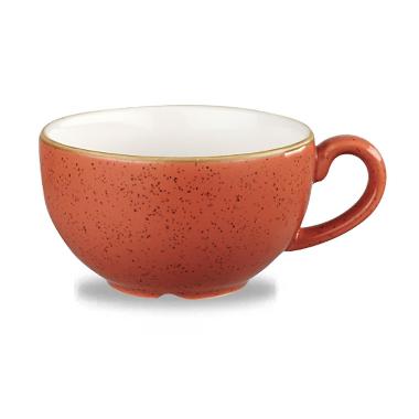 Kop Stonecast Cappuccino 22.7 cl Ø9.5x5.5 cm Porcelæn Orange,12 stk/krt