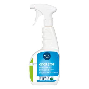 Lugtfjerner biologisk Kiilto Odor Stop Klar-til-brug m parfume og sprayer 750 ml,9 fl x 750 ml/krt