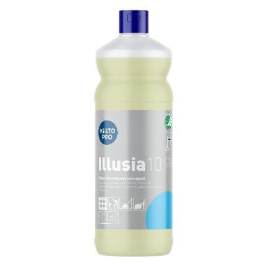 Vaskepleje uden voks Kiilto Illusia 10 Svanemærket uden farve/parfume 1 ltr,1 ltr/fl