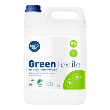 Tøjvask Flydende Kiilto Pro Green Textile 5ltr Svanemærket u. Parfume til alle,3 dnk x 5 ltr/krt