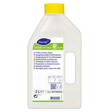 Rensemiddel Suma Café Clean L15xB8.7xH28.5cm 2ltr med klor C2.4 klar,2 stk/krt