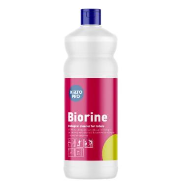 Sanitetsrengøring Kiilto Pro Biorine 1ltr RHDPE probiotisk rengøring/lugtfjerner,6 fl x 1 ltr/krt