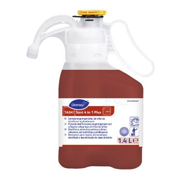 Sanitetsrengøring Taski Sani 4-in-1 Plus SD 1.4ltr Kalkfjerner/Desinfektion,1.4 ltr/krt