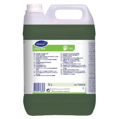 Håndopvask Suma Star D1 med Farve/Parfume 5 ltr Grøn,2 dnk x 5 ltr/krt