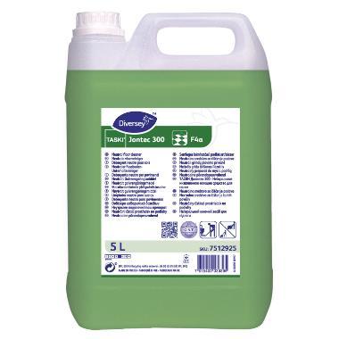 Universalrengøring Gulv Jontec 300 F4a Neutral pH med Farve/Parfume 5 ltr Grøn,5 ltr/dnk