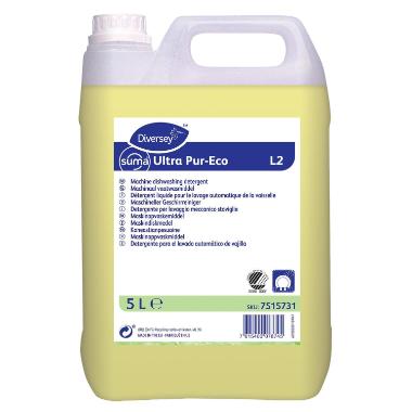 Maskinopvask Anlæg Flydende Suma Ultra Pur-Eco L2 5ltr Svanemærket uden Klor,2 dnk x 5 ltr/krt