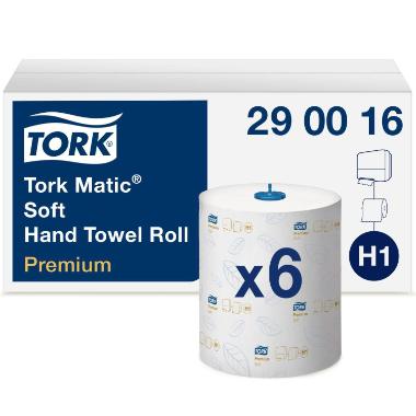 Håndklæderulle Tork Matic Premium system H1 Soft 100 m,6 rl/krt