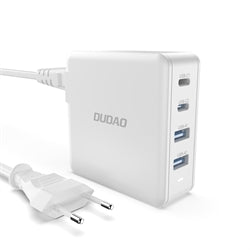 Dudao Power Adapter 100W GaN 2xUSB-C + 2xUSB-A