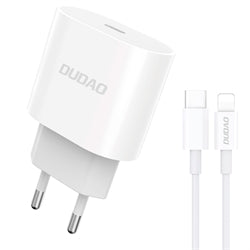 Dudao Power Adapter 18W 1xUSB-A + Cable