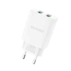 Dudao Power Adapter 12W 2xUSB-A + Cable