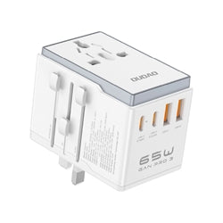 Dudao Travel Adapter 65W GaN 2xUSB-C + 2xUSB-A