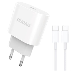 Dudao Power Adapter 20W 1xUSB-C + Cable