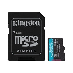 Kingston Canvas Go Plus MicroSDXC 64GB CL10