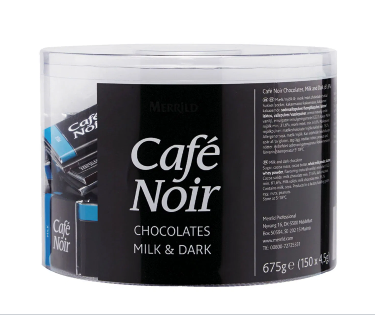 Chokolade Cafe Noir Ass. Mørk/Lys 4.5 gr,150 Stk/ds