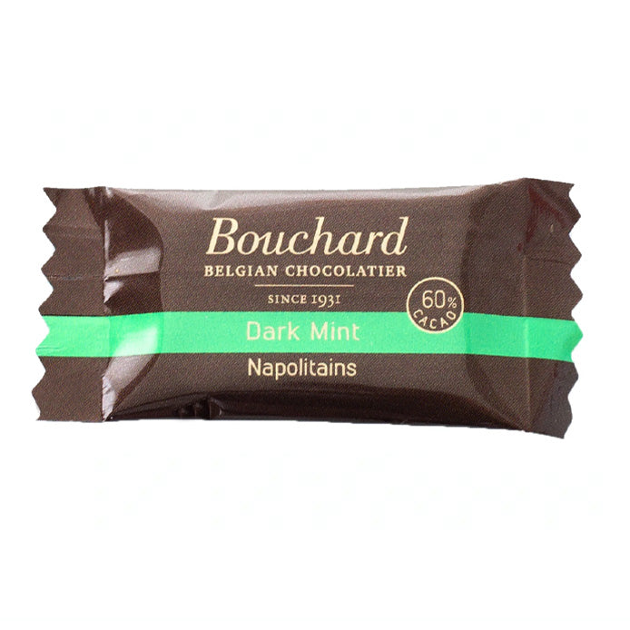 Chokolade Mørk Bouchard med mint smag 5 gr,200 stk/krt