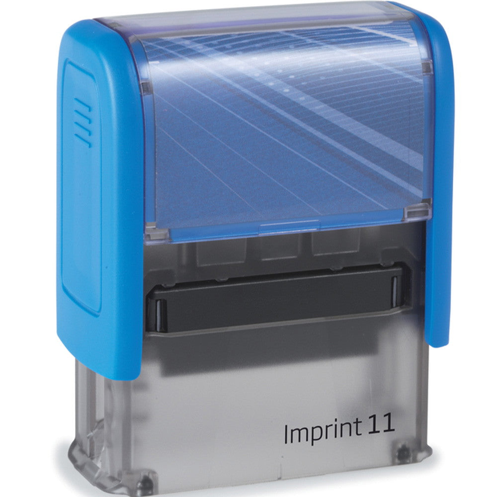 Imprint 11 stempel KS-26 "GODKENDT" (rød farvepude)