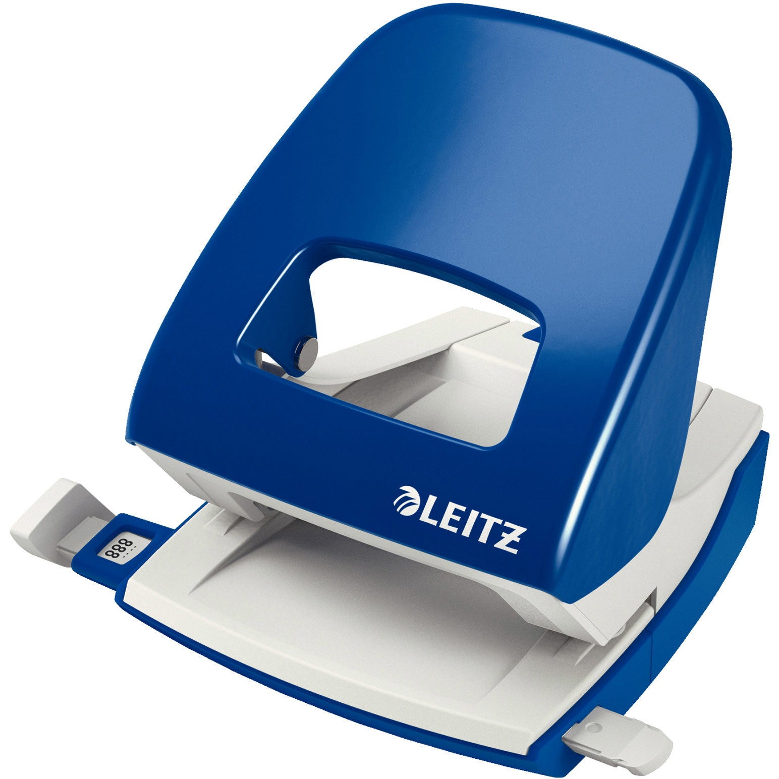 Leitz 5008 hulapparat i blå – 2 huller, op til 30 ark