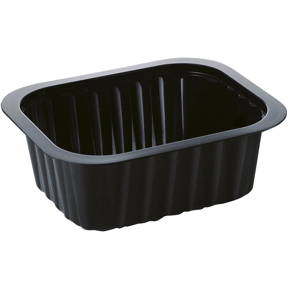 Bakke 1-rum 1/8 GN 470 ml 138x114x53 mm PP Sort,300 stk/krt